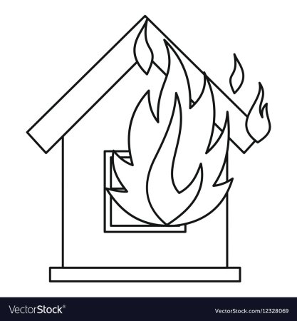 Дом пожар