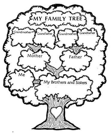 Родословное дерево семьи на английском языке