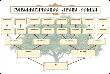 Генеалогическое дерево семьи