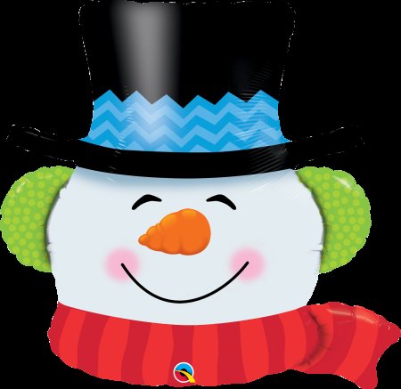 Карнавальная маска снеговик