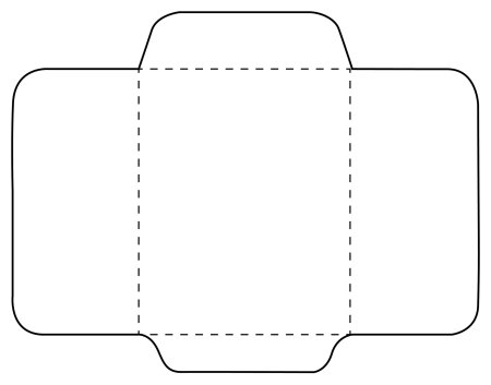 Конверт макет