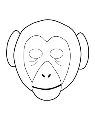 Новогодней маски обезьяны