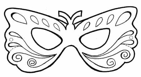 Новогодняя маскарадная маска