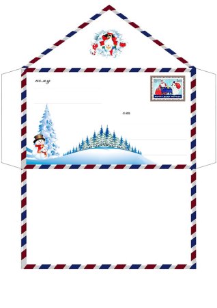 Рождественских конвертов