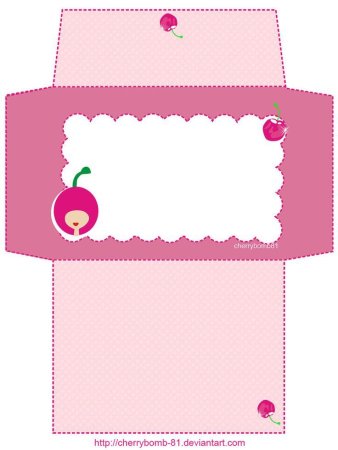 Розовый конверт