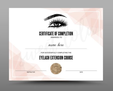 Сертификат для ресниц