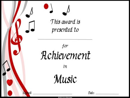 Сертификат музыкальный