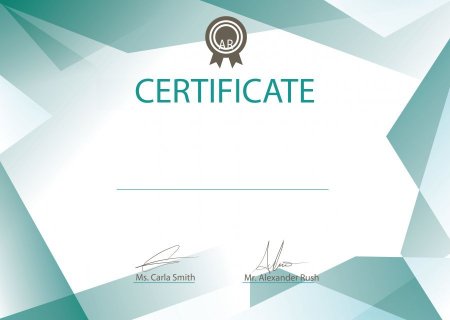 Сертификат официальный