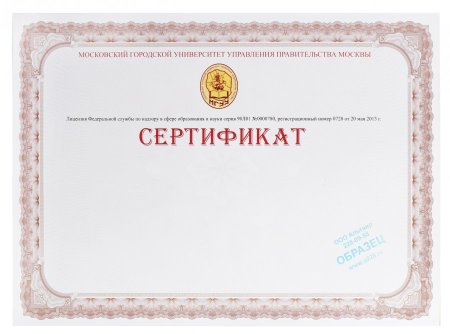 Сертификат участника марафона