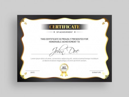 Сертификат в бильярд