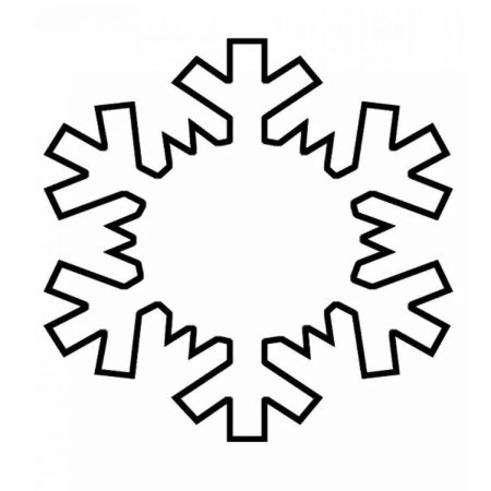 Снежинка с кругом в центре