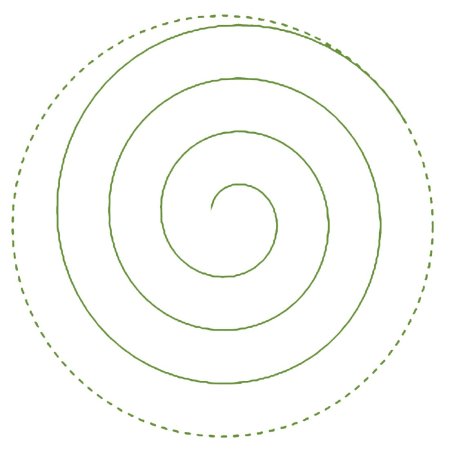 Спирального цветка с волнистыми линиями