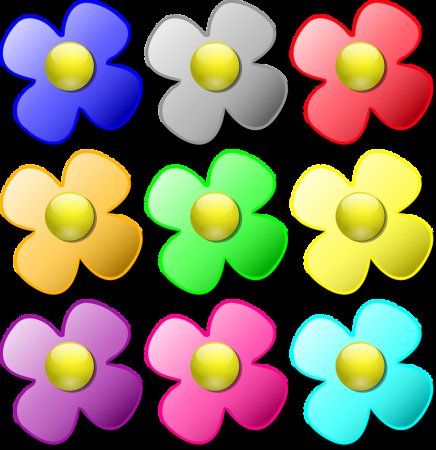 Цветок разноцветный