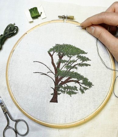 Вышивание из дерева
