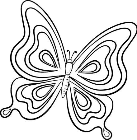 Бабочки с узорами