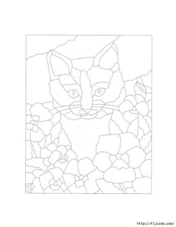 Кот мозаика
