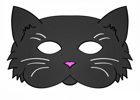 Маска черного кота