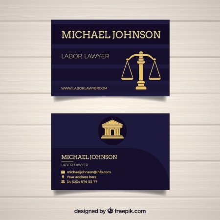 На визитки юристов