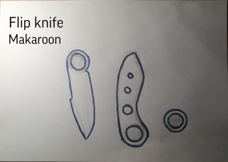 Нож флип кнайф из стандоффа