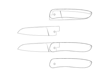 Складные ножи один к одному