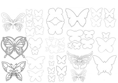 Гирлянда из бумажных бабочек