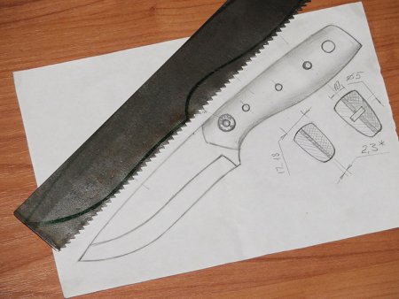 Нож из полотна
