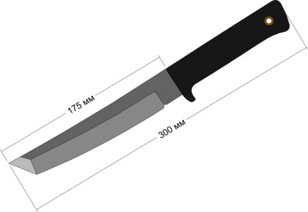 Нож танто из стандофф