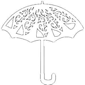 Вытынанка осенний зонтик