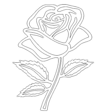 Вытынанка роз