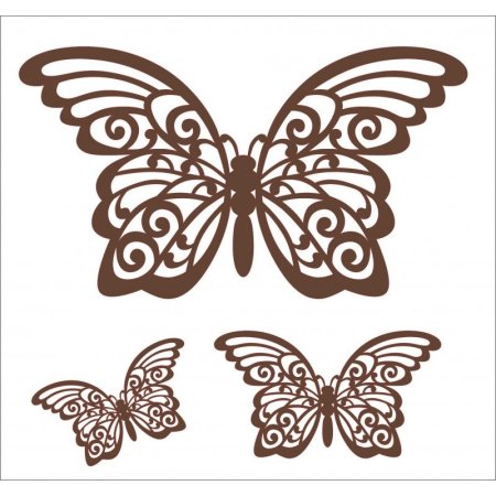 Бабочки для украшения тортов шоколадом