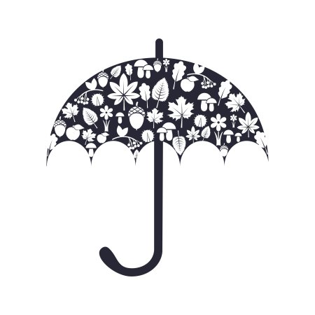 Вытынанка зонтик