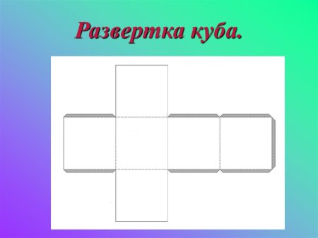 Геометрическая фигура куб