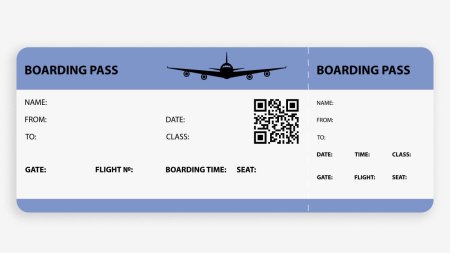 Посадочный билет на самолет