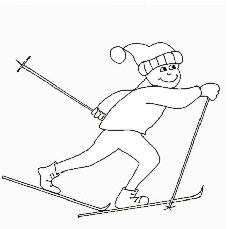 Человек на лыжах