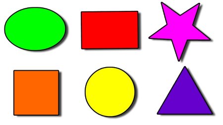 Цветные геометрические фигуры