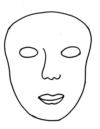 Маска лица человека