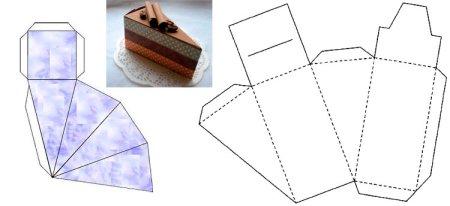 Треугольная коробочка для торта