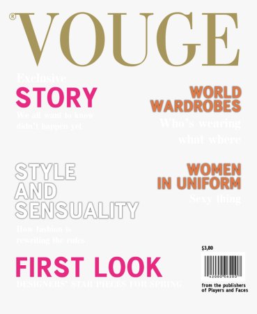 Обложка журнала vogue