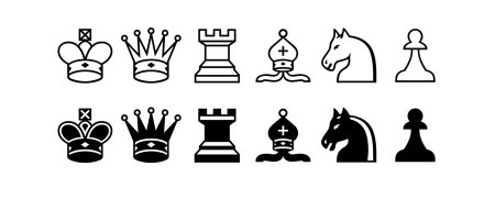 Плоские шахматные фигуры