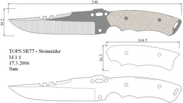 Fallkniven a1 чертеж