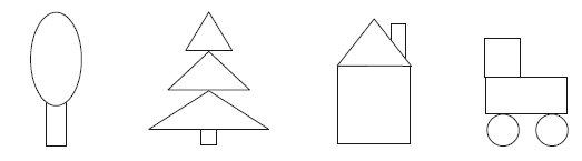 Постройки из геометрических фигур