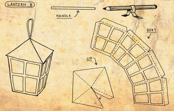 Идеи на тему «Фонарь из бумаги» (29) в г | фонарь, рождественские фонари, поделки