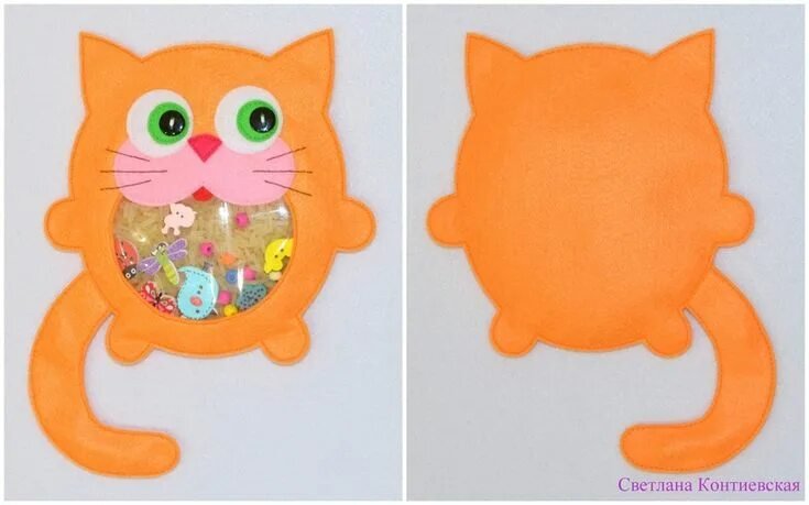 Игрушка из фетра "кот"