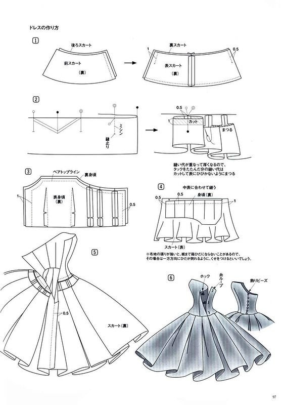 Пышное платье для Барби выкройка