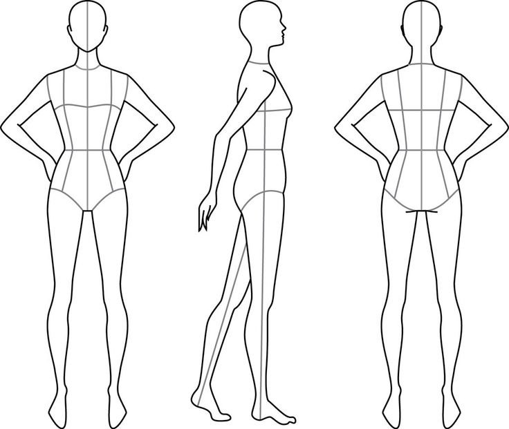 Фигура человека для моделирования одежды
