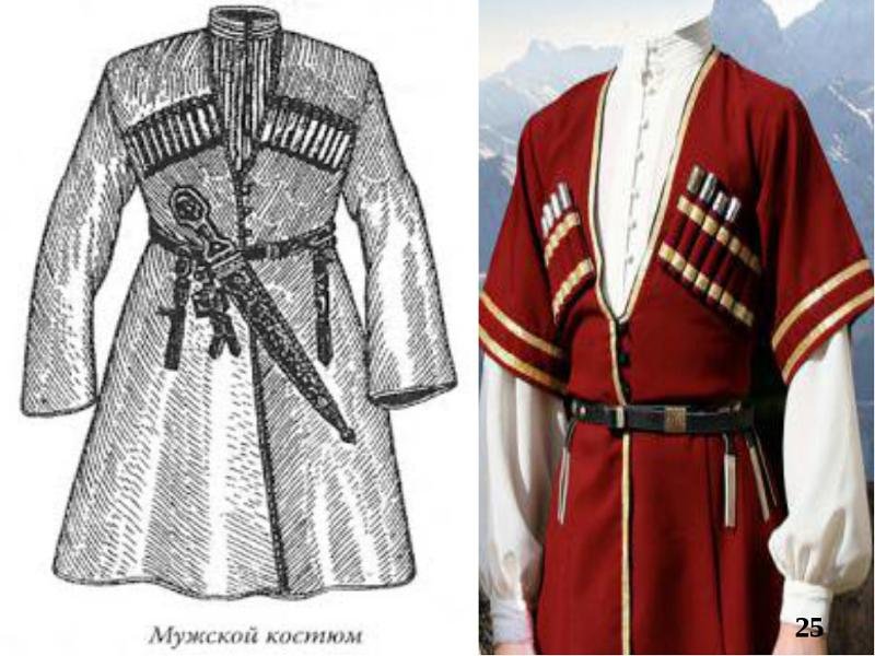 Черкеска грузинский национальный костюм