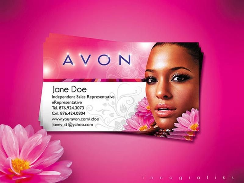 визитка avon