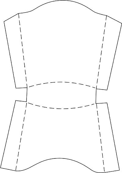 Макет коробки для картошки фри