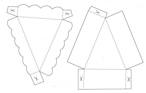 Торт из бумаги шаблон