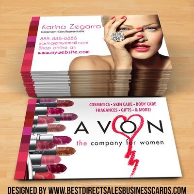 визитка представителя avon